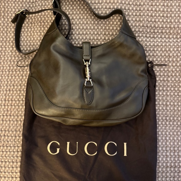 Vintage Gucci Medium 1961 Jackie Soft Leather Hobo Bag - Forest  NWT Never Used - Picture 1 of 16